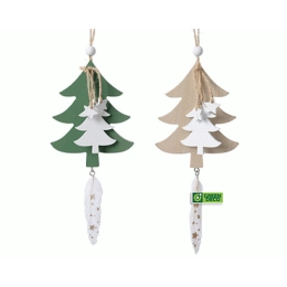 Купить Фигура новогодняя из дерева Елка 10х0,8х32см 550630                                                 