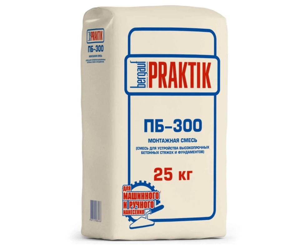 Купить Пескобетон Bergauf Praktik М-300 25кг                                                               
