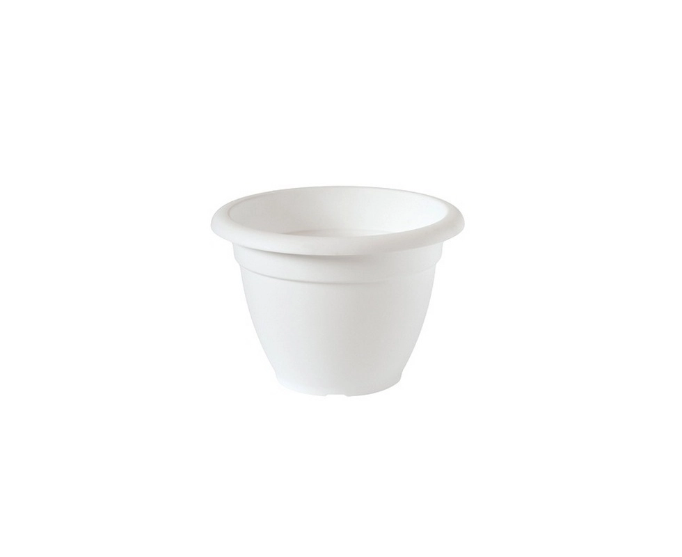 Купить Горшок цветочный круглый 350мм Классика цвет белый                                                  