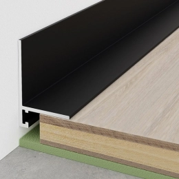 Купить Микроплинтус черный матовый 16 20мм 2,4м                                                            