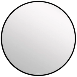 Купить Зеркало Cersanit Eclipse Smart с подсветкой круглое в черной рамке 60*60 см                         