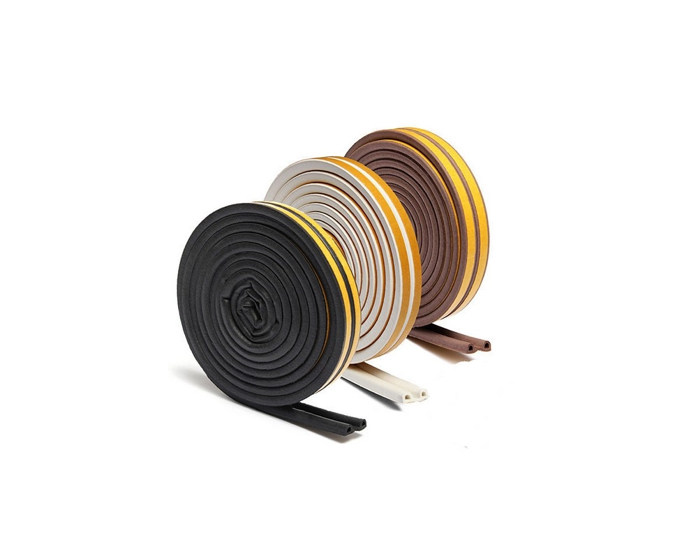 Купить Уплотнитель для дверей профиль E коричневый  ZOOM                                                   