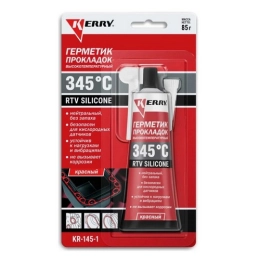 Купить Герметик прокладок высокотемпературный нейтральный красный RTV SILICONE 85 гр KERRY                 