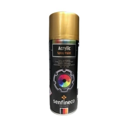 Купить Краска спрей акриловая золото 400 мл Senfineco Paint Acrylic Bright Metallic Gold                   