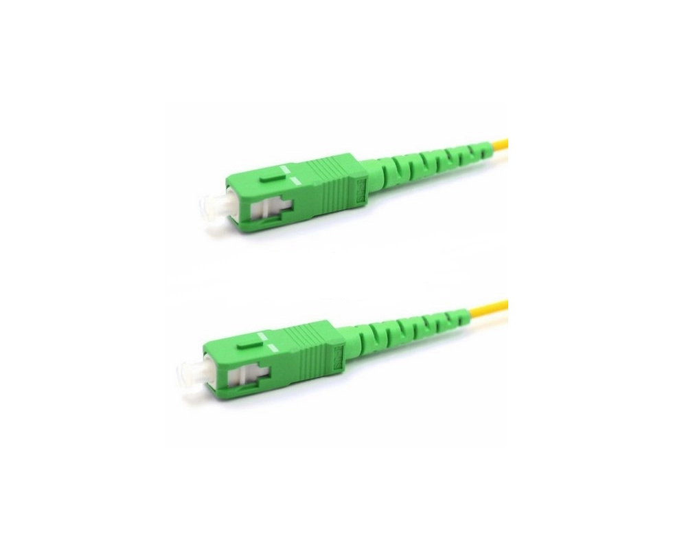 Купить Кабель патч корд оптоволоконный соединительный SM 9/125 (OS2) SC/APC-SC/UPC Simplex LSZH 20 м       