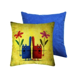 Купить Подушка декоративная MATEX KOTOKLISM ДВА КОТА. 33x33                                                