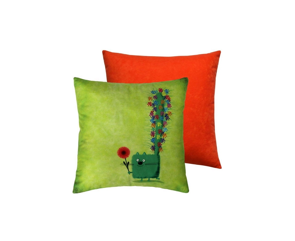 Купить Подушка декоративная MATEX KOTOKLISM XВОСТ В ЦВЕТАX 33x33                                           