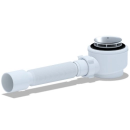 Купить Сифон для душевого поддона 1 1/2* 40/50 хром клик-клак Е415C                                        