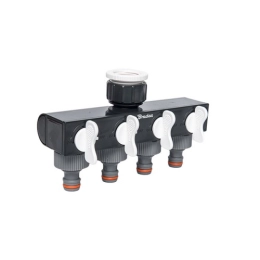 Купить Разделитель White Line 4-х канальный с 4 кранами пластмассовыми                                     