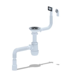 Купить Сифон Ани Грот 3 1/2''*40 с гиб. переливом A0145DIY                                                  