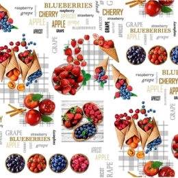 Купить Клеёнка столовая ПВХ на нетканной основе 598/0 Мажор 1,35м                                          