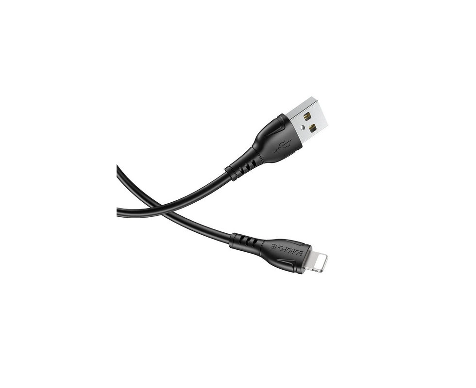 Купить Кабель Borofone BX51 USB на Lightning 1,0м 2,0А силикон черный                                      