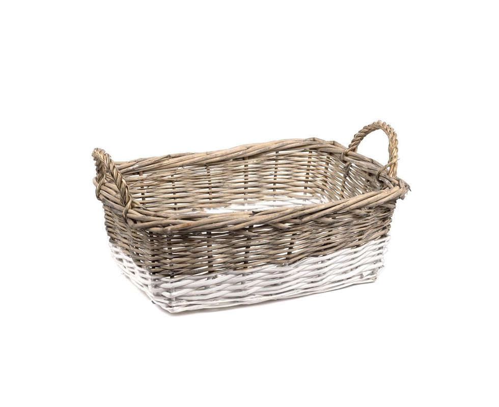 Купить Корзина плетеная окрашенная лоза 32*23*11 см                                                        