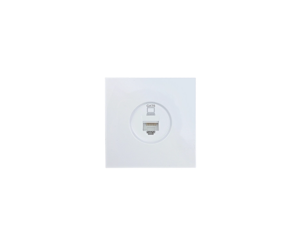 Купить Розетка компьютерная RJ45 cat.6 белая LEZARD ZIMA                                                   