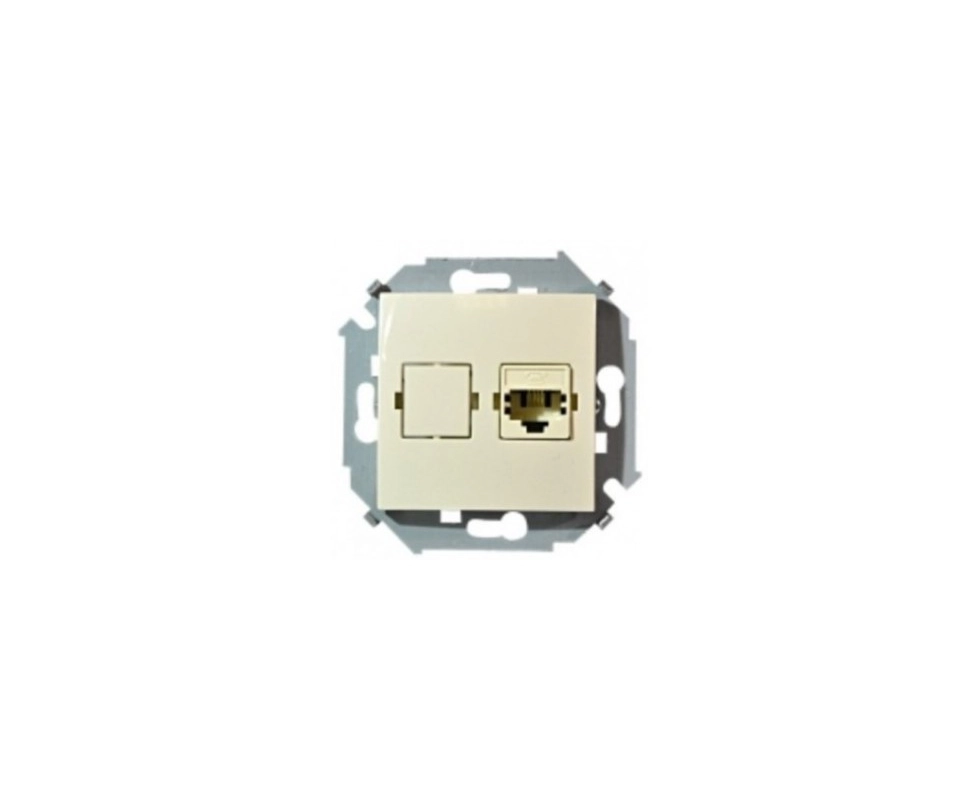 Купить Розетка компьютерная RJ-45 слоновая кость 1591598-031
