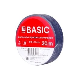Купить Изолента 0,18х19мм 20м синяя EKF                                                                    