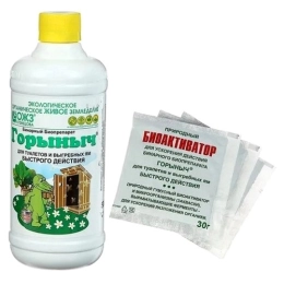 Купить Горыныч для туалетов и выгребных ям ОЖЗ КУЗНЕЦОВА 500мл и 3х30г                                     