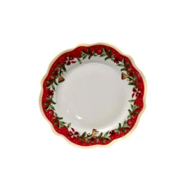 Купить Тарелка десертная фарфоровая ''Новогодняя'' 19 см арт. DW1201                                         