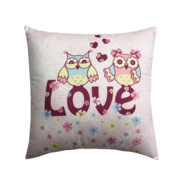 Купить Подушка декоративная MATEX FANTASY РОЗОВЫЕ СОВЫ 33x33                                               