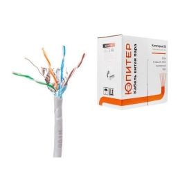 Купить Кабель витая пара F/UTP Cat5E 4х2х24AWG (0.51мм) 305м медь Юпитер                                   