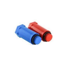 Купить Заглушка монтажная 1/2 красная/синяя в упаковке 2 шт                                                