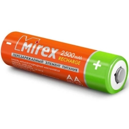 Купить Аккумулятор Ni-MH Mirex HR6/AA 2500mAh 1.2V 4BP                                                     