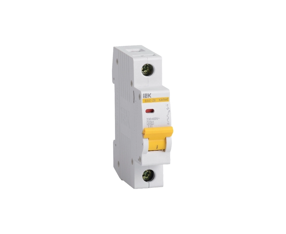 Купить  Автоматический выключатель ВА47-29 1Р 25А 4,5кА х-ка С IEK                                         