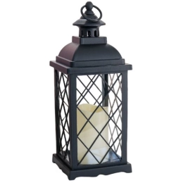 Купить Декоративный фонарь с свечой Огонек ЛЮЧИЯ черный DL504                                              