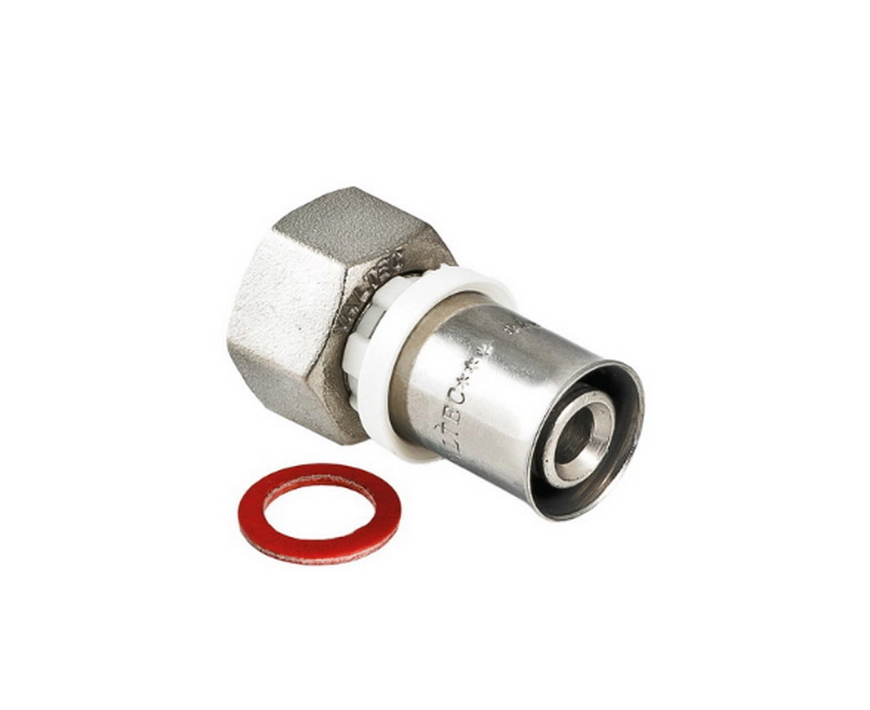 Купить Соединитель пресс с накидной гайкой 16 x 1/2''Valtec                                                 