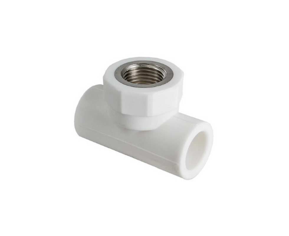 Купить Тройник полипропиленовый с переходом на внутреннюю резьбу 20 мм x 1/2'' Valtec                       