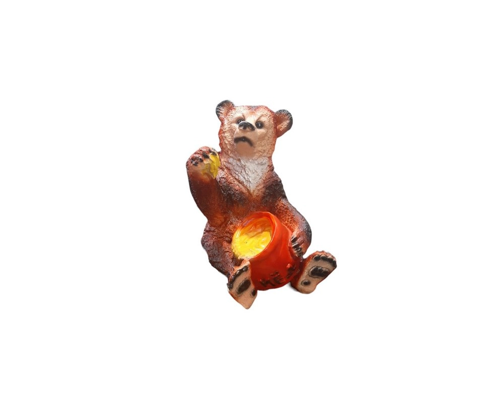 Купить Фигура садовая медведь с мёдом размер                                                               