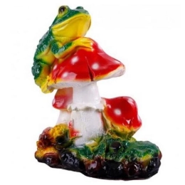 Купить Изделие из гипса ''Три мухомора с лягушкой'' 270*250мм                                                
