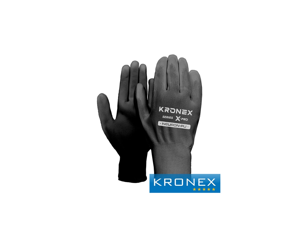 Купить Перчатки нейлоновые KRONEX X-PRO NEURON-PU черные                                                   