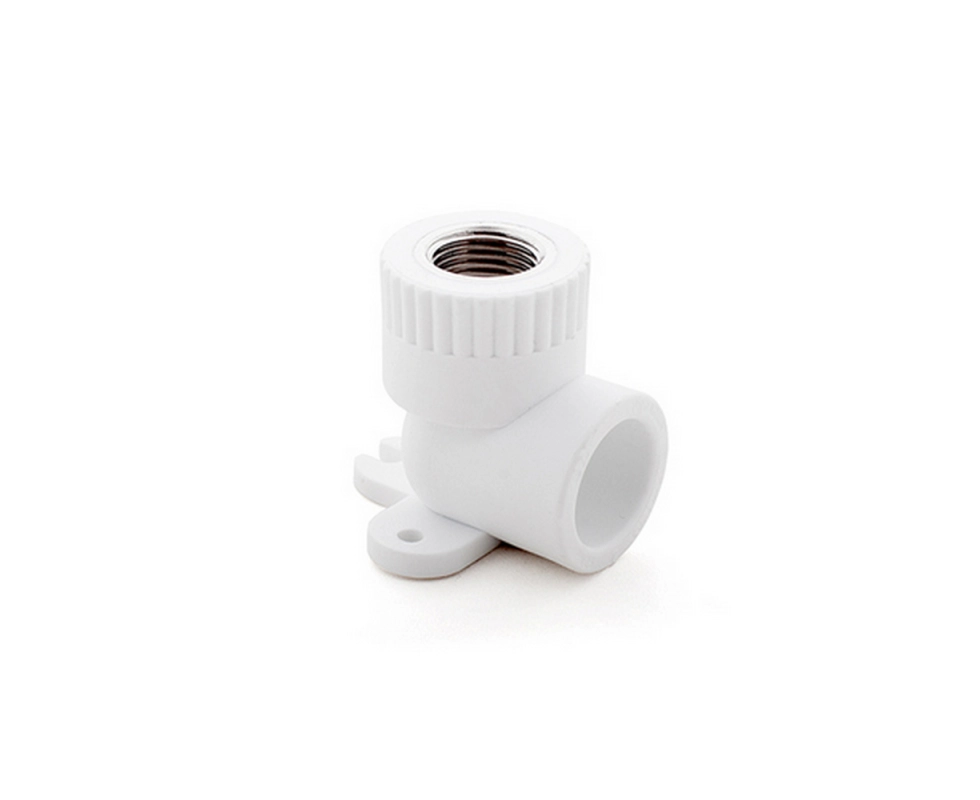 Купить Колено ПП комбинированное с креплением внутренняя резьба 20*1/2'' белый                               Купить Колено ПП комбинированное с креплением внутренняя резьба 20*1/2'' белый