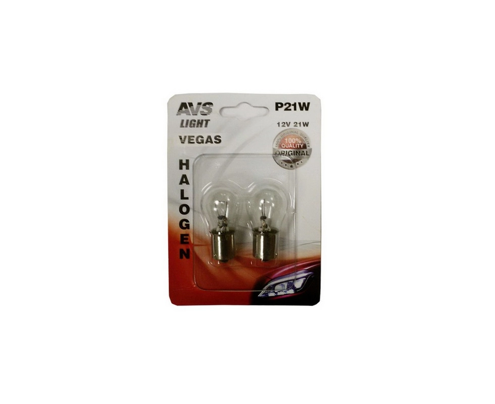 Купить Лампа AWS Vegas 12V P21W BA15S упаковка 2шт                                                         