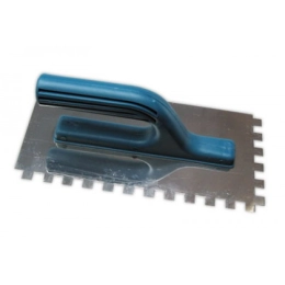 Купить Гладилка нержавеющая 28х13см зуб 8х8мм Bau-Welt                                                     