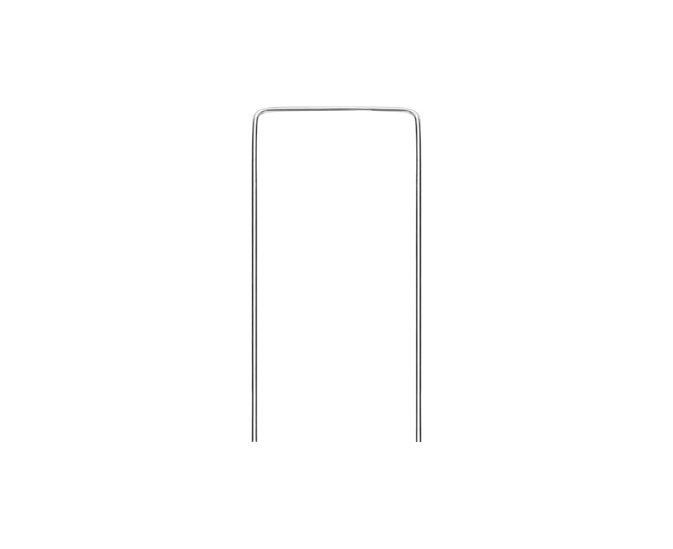 Купить Шпилька для агротканей металлическая оцинкованная в форме U упаковка 20шт                           