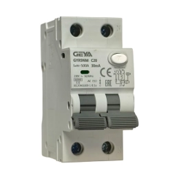 Купить Выключатель автоматический дифференциального тока 1P+N 20А С 6 кА 30mA тип АС 2М GYR9NM-C20-30mA    