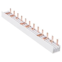 Купить Шинка гребенчатая P-3L/210/10 тип штырь 3P-12Mod 10мм2 63А 230/415V 210mm                           