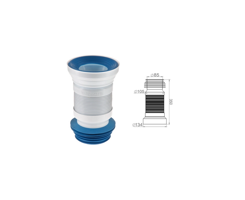 Купить Удлинитель гибкий для унитаза, армированный 350мм, AVE129350- п                                     