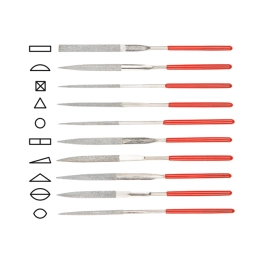 Купить Надфили алмазные 140*50*3 мм набор 10 шт STARTUL PROFI                                              