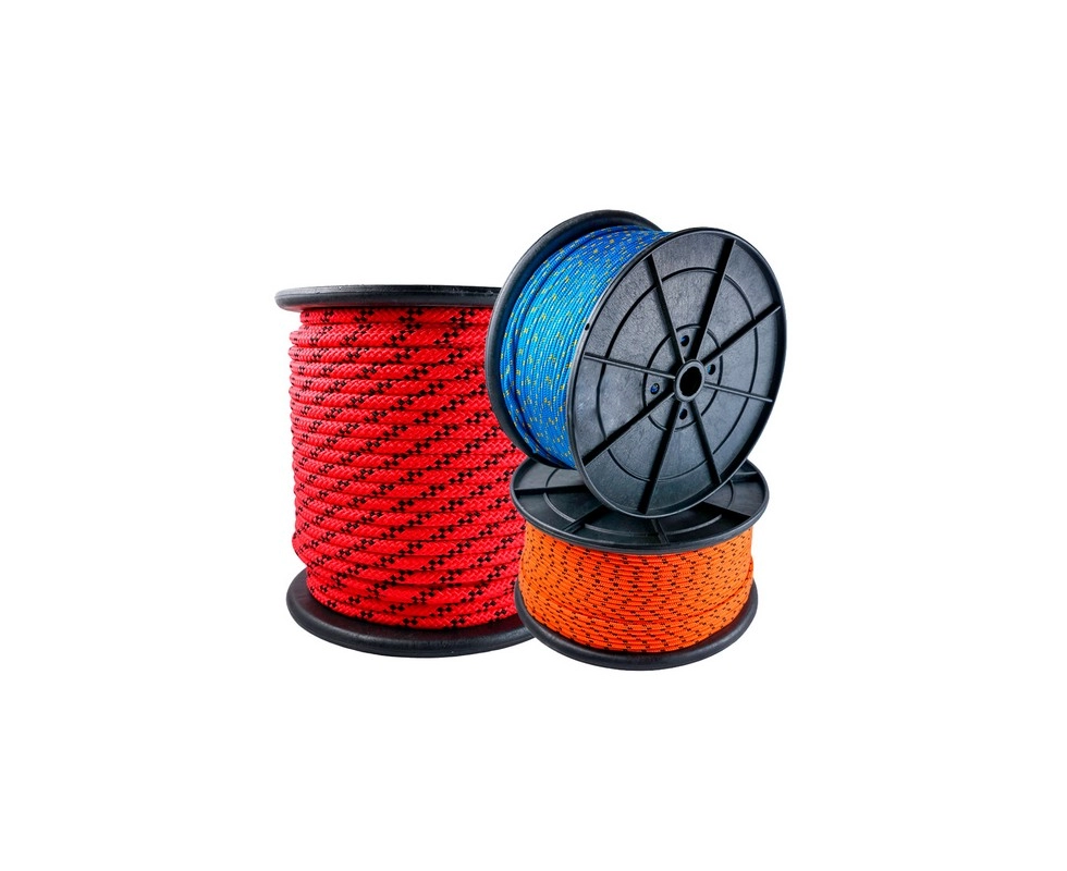 Купить Канат полипропиленовый плетёный 10мм 24-прядный с сердечником                                       