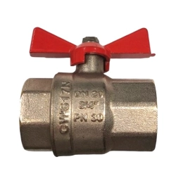 Купить Кран шаровой 3/4 внутренняя-внутренняя резьба бабочка СБ-00009478                                   