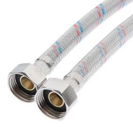 Купить Подводка водопроводная нейлон гайка-гайка 150 см VRT                                                