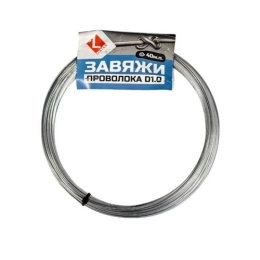 Купить Проволока оцинкованная вязальная ЗАВЯЖИ 1ммх40м.п. LIHTAR                                           