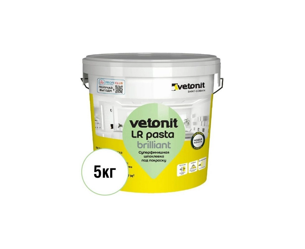 Купить 1024529 vetonit LR pasta brilliant 5 kg                                                             