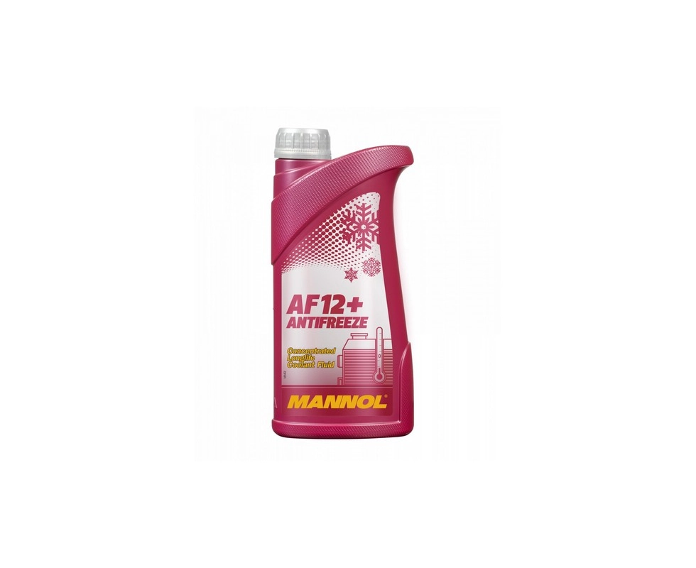 Купить Антифриз красный концентрат Antifreeze AF12+ 1л MANNOL 4112                                         