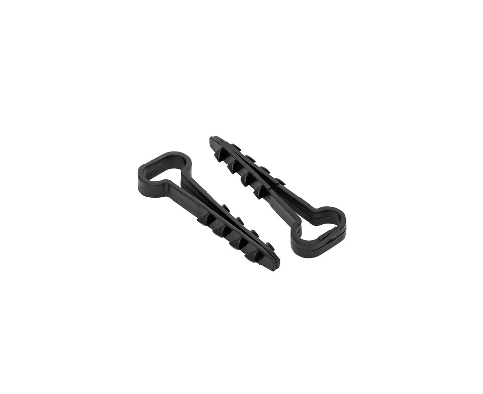 Купить Дюбель-хомут (6*12мм) для плоского кабеля черный (10шт) EKF PROxima                                 