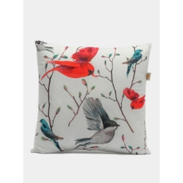 Купить Подушка декоративная MATEX FANTASY КРАСНЫЕ И СЕРЫЕ ПТИЦЫ 33x33                                      