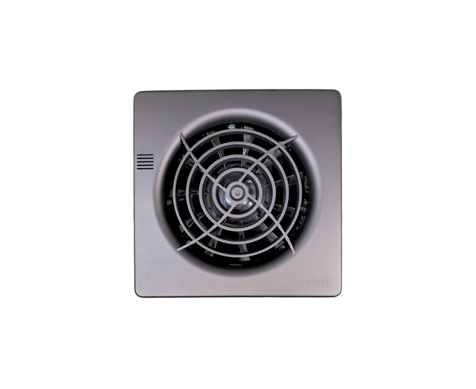 Купить Вентилятор SM-100 TB черный таймер патрубок 38мм ABS пластик ф102мм SM04B-B                         